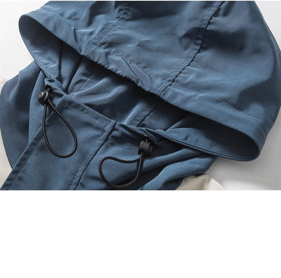 Chaqueta Hoodie Coreana con Bloques de Color - Estilo Moderno para Estudiantes - Image 14