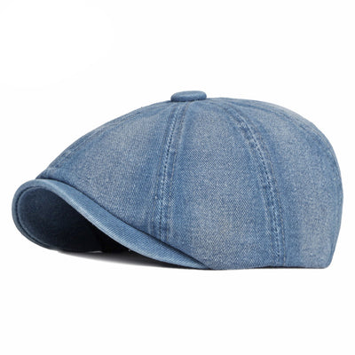 Boina Octagonal Denim Lavado Primavera Otoño - Image 8