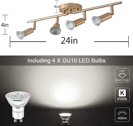 Foco LED Dorado para Sala, Recámara y Hogar - Image 2
