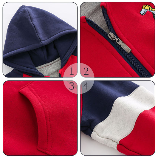 Cardigan Dinosaurio con Capucha para Niños - Chaqueta Cremallera Estampada - Image 8