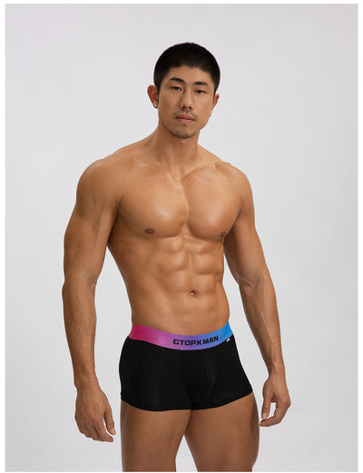 Bóxers Hombre Seda Helada Cintura Baja Verano Degradado Convexo - Image 10