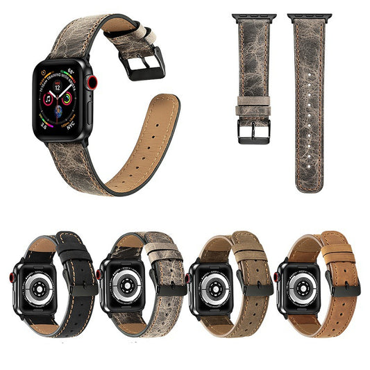 Correa de Reloj en Cuero Crack Genuino Premium