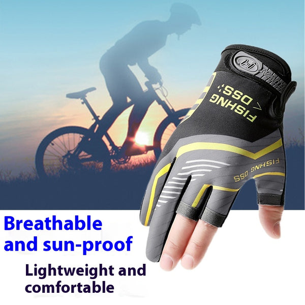 Guantes de Ciclismo y Pesca con Protección Solar y Resistencia al Viento