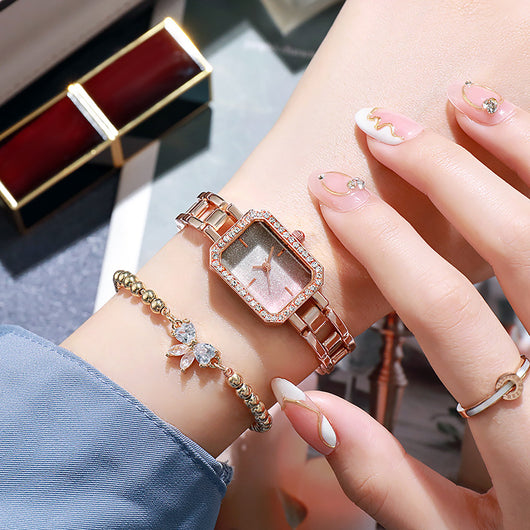 Reloj para Mujer con Diamantes de Imitación Compacto Elegante - Image 6