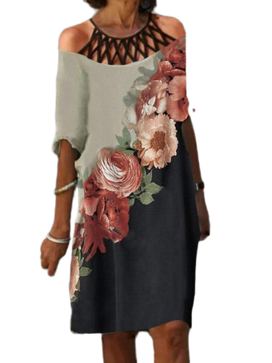 Vestido Asimétrico de Manga Corta para Mujer - Image 7