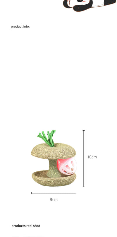 Juguete de Hierba Gatera Comestible con Campana - Juego Interactivo para Gatos - Image 8