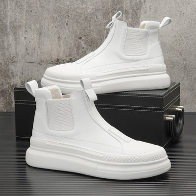 Botas Blancas de Hombre Invierno Terciopelo con Suela Gruesa - Image 12