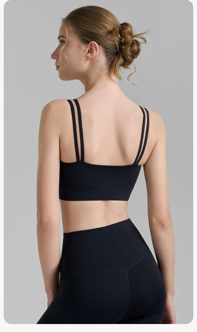 Sujetador Deportivo Mesh Plisado Backless para Fitness - Image 14