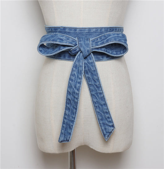 Pantalón Denim con Detalle de Moño - Lavado Moderno para Mujer