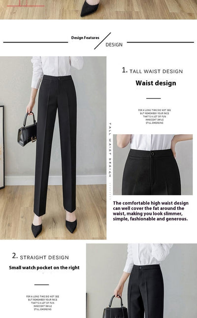 Pantalón de Oficina Recto para Mujer - Traje Profesional - Image 17