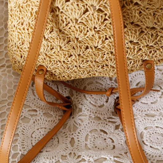 Bolsa de Playa Tejida en Paja Natural - Image 8