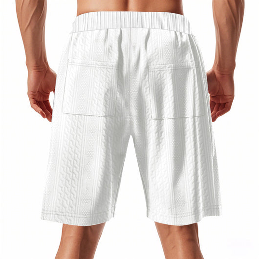 Shorts de Punto Jacquard Holgados para Hombre - Image 14
