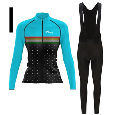 Conjunto Ciclista de Manga Larga con Culotte: Jersey y Pantalón Acolchado para Ciclismo y Trail - Image 8