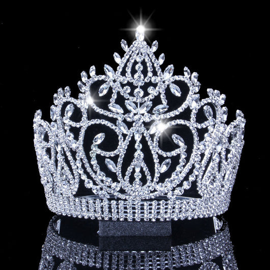 Corona Nupcial de Lujo con Cristales Brillantes - Diseño Europeo y Americano - Image 9