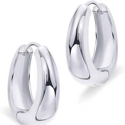 Aretes Ovalados Brillantes Estilo Europeo y Americano - Image 4