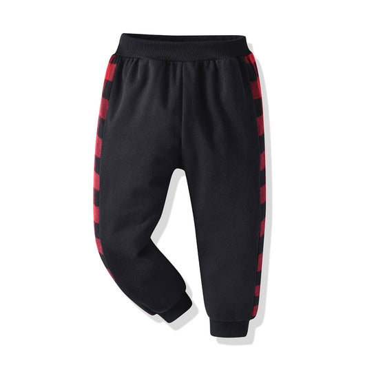 Conjunto Deportivo Cuadros Rojo y Negro - Sudadera Bicolor con Pantalón Trendy - Image 6