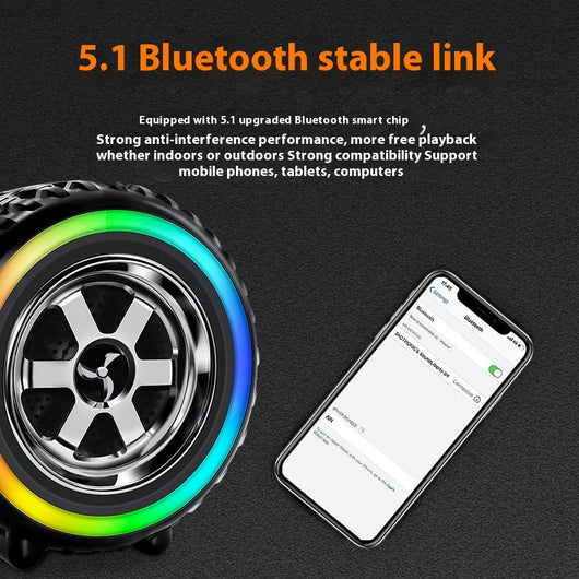Parlante Bluetooth Portátil con Ventilador, Graves Extra y Ranura para Tarjeta - Image 10