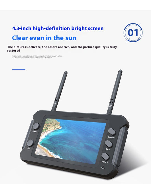 Pantalla FPV 4.3" HD 800x480 para Drones con Grabador DVR Integrado - Image 13