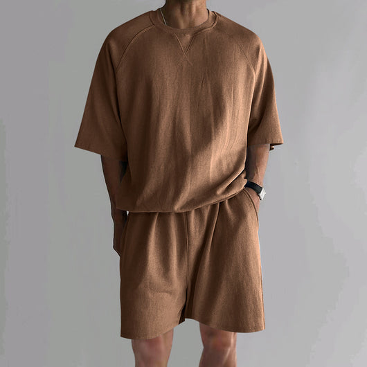 Conjunto Deportivo Hombre Shorts y Playera Terry Cuello Redondo - Image 6