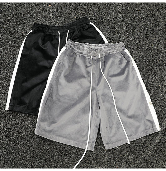 Shorts con Franja Lateral y Cordón Ajustable