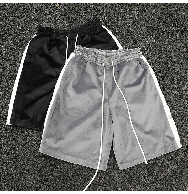 Shorts con Franja Lateral y Cordón Ajustable