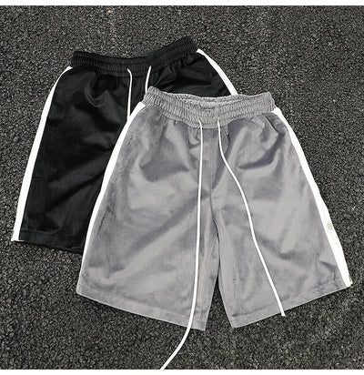 Shorts con Franja Lateral y Cordón Ajustable