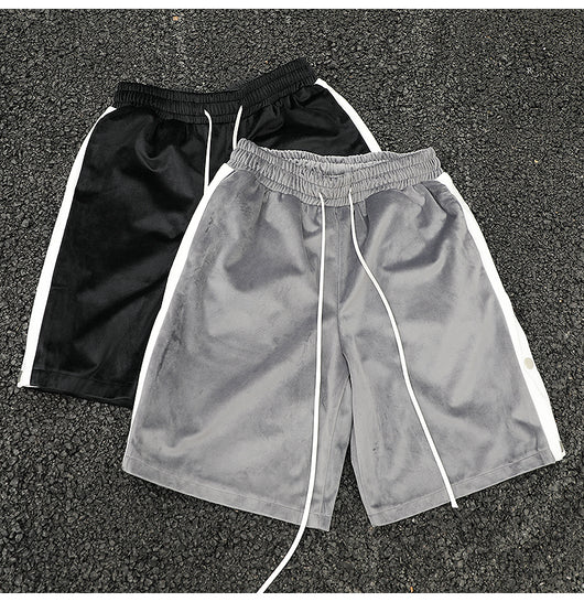 Shorts con Franja Lateral y Cordón Ajustable