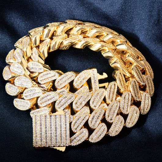 Collar Cubano Cuadrado con Cierre de Resorte Personalizado - Image 12