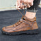 Botas Casuales para Hombre con Costura a Mano y Cuero Cálido