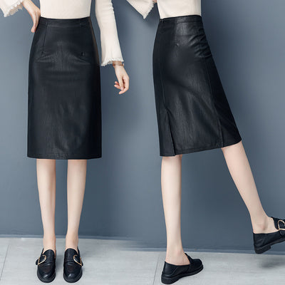 Falda de Cuero Midi para Mujer - Elegancia Clásica - Image 10