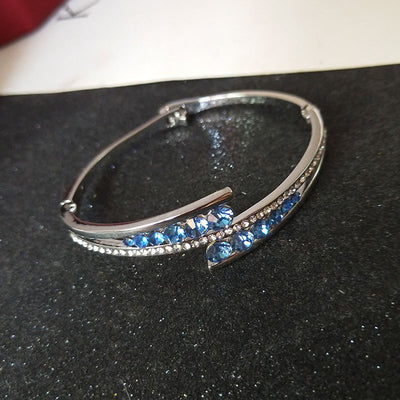 Pulsera de Cristal Austriaco Azul Importado - Joyería Elegante - Image 5