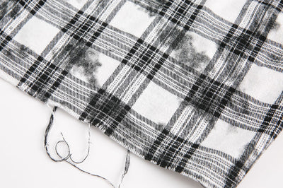 Camisa Cuadros Retro Oversize Manga Corta - Image 24