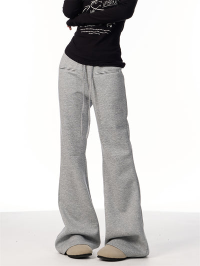 Pantalones de Buzo Acampanados Retro Casual - Image 5