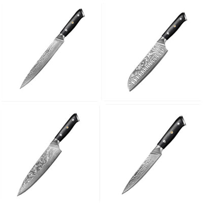 Cuchillo Chef Rebanador de Acero Damasco - Image 7