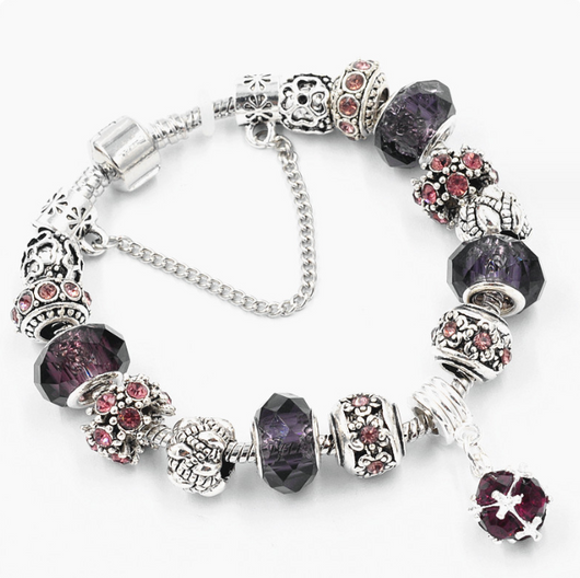 Pulseras de Cristal con Cadena Serpiente y Dijes para Mujer - Image 8