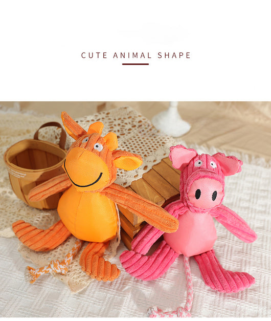 Juguetes de Peluche Sonoros para Perros - Animales de Granja Resistentes a Mordidas - Image 11