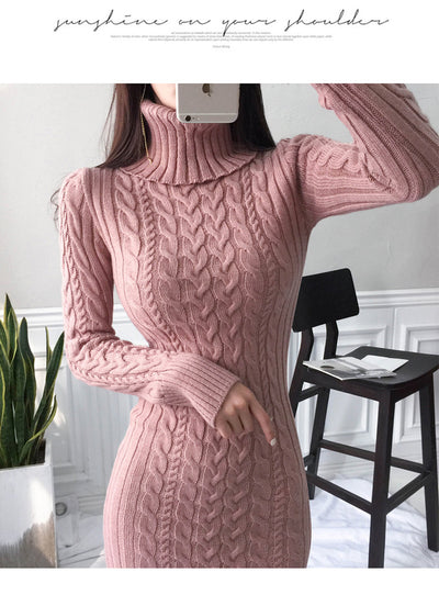 Vestido Ajustado de Punto con Falda Ceñida y Cadera Marcada - Image 22