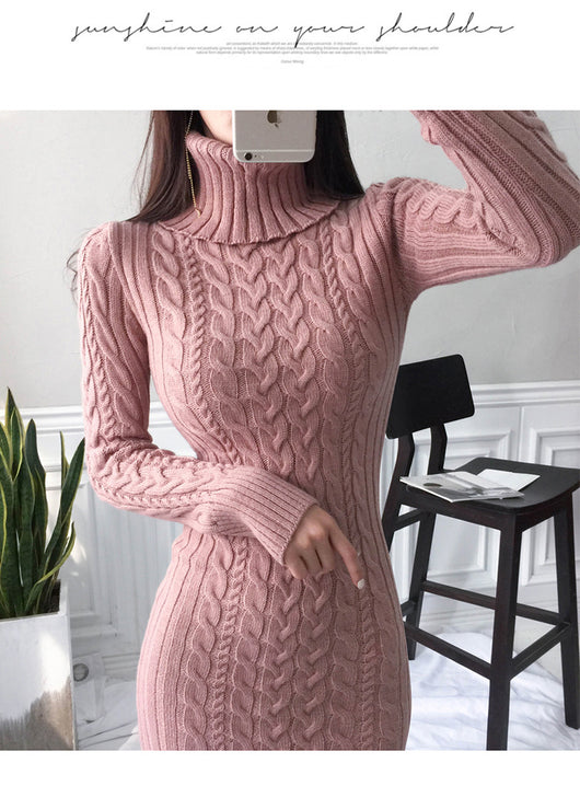 Vestido Ajustado de Punto con Falda Ceñida y Cadera Marcada - Image 22