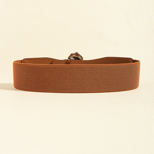 Cinturón Elástico para Mujer con Hebilla Floral Dorada - Accesorio Elegante para Vestidos - Image 20