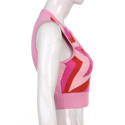 Chaleco de Lana Slim con Cuello Redondo y Detalles en Contraste - Image 13