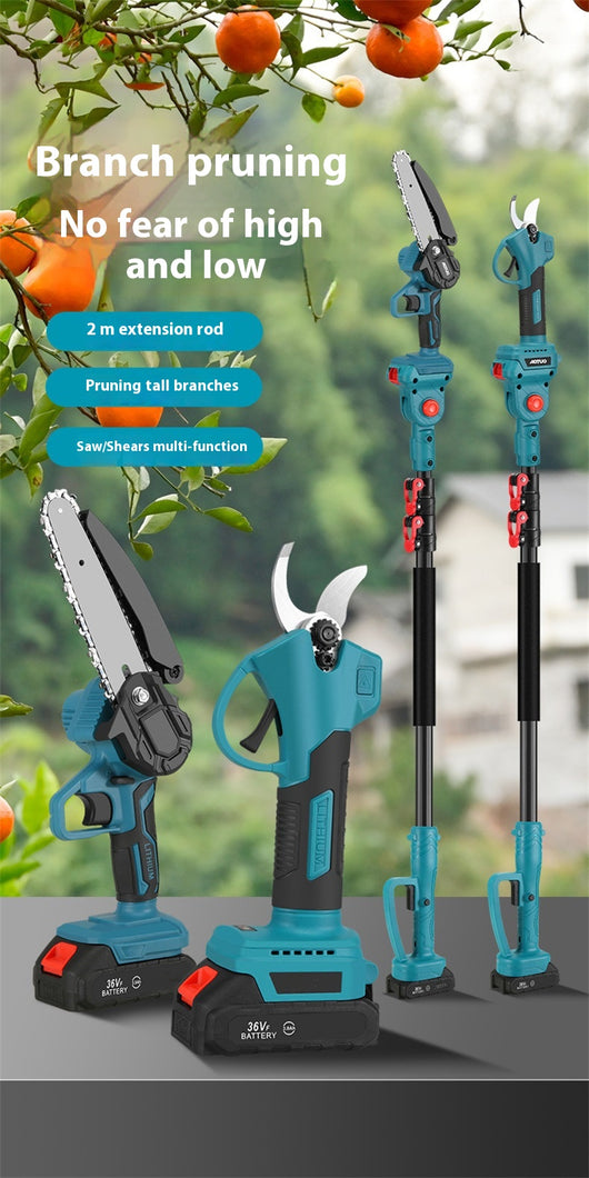 Motosierra Eléctrica Recargable de Batería Litio para Jardín - Image 8