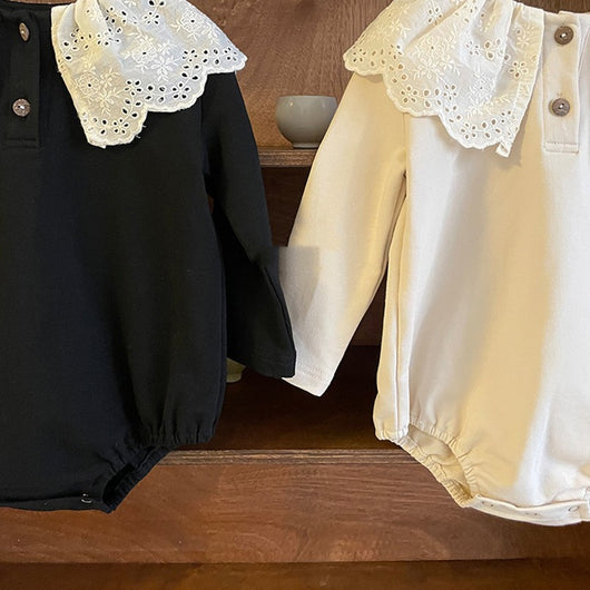 Jumpsuit con Cuello de Encaje para Bebé - Image 12