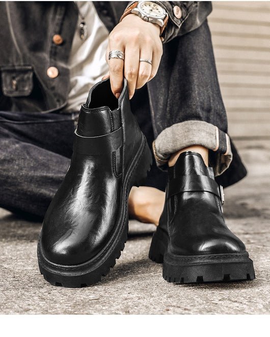 Botas Martin de Cuero PU Impermeables para Exteriores - Image 9