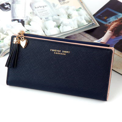 Cartera Larga para Mujer con Borlas - Estilo Estudiante - Image 14