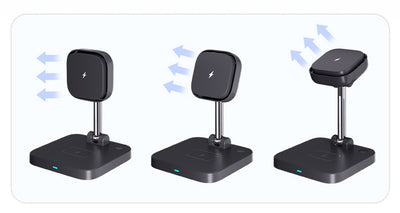 Soporte Magnético 3 en 1 con Carga Inalámbrica para Escritorio y Móvil - Image 9