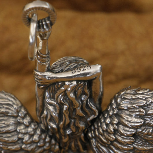 Dije Ángel de Plata Esterlina con Halo Celestial - Image 7