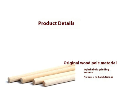 Cat teaser toy with a long wooden pole, a striped ball, brown feathers, and a small bell. - Image 25