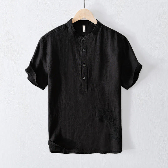 Camiseta Retro Japonesa Suelta Estilo Fashion para Hombre