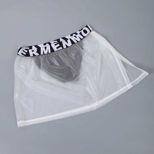 Pantalón Minifalda PVC Transparente para Hombre con Laterales Abiertos - Image 26