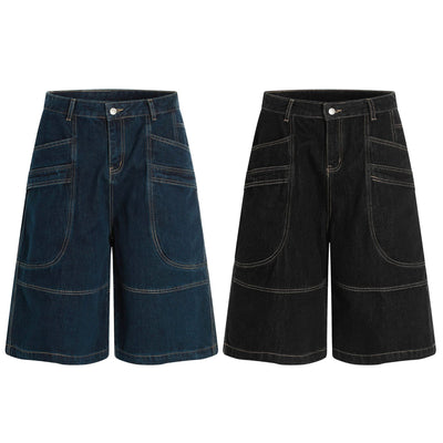 Shorts Denim Retro Lavado Unisex - Corte Relajado - Image 7